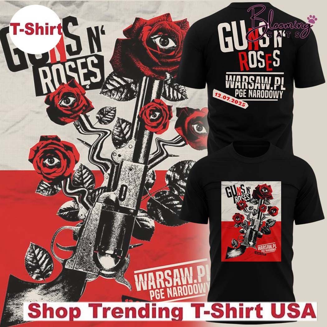 GUNS N' ROSES 2025 TOUR Tシャツ　Ｓサイズ Guns N Roses 2025 World Tour Official Schedule Dates Two